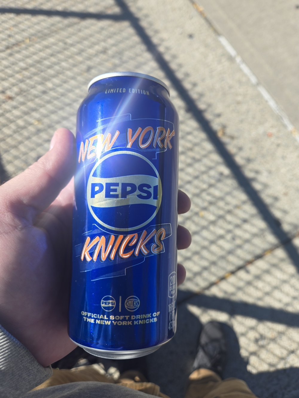 Pepsi New York Knicks Blue Collectible Can - Limited Edition